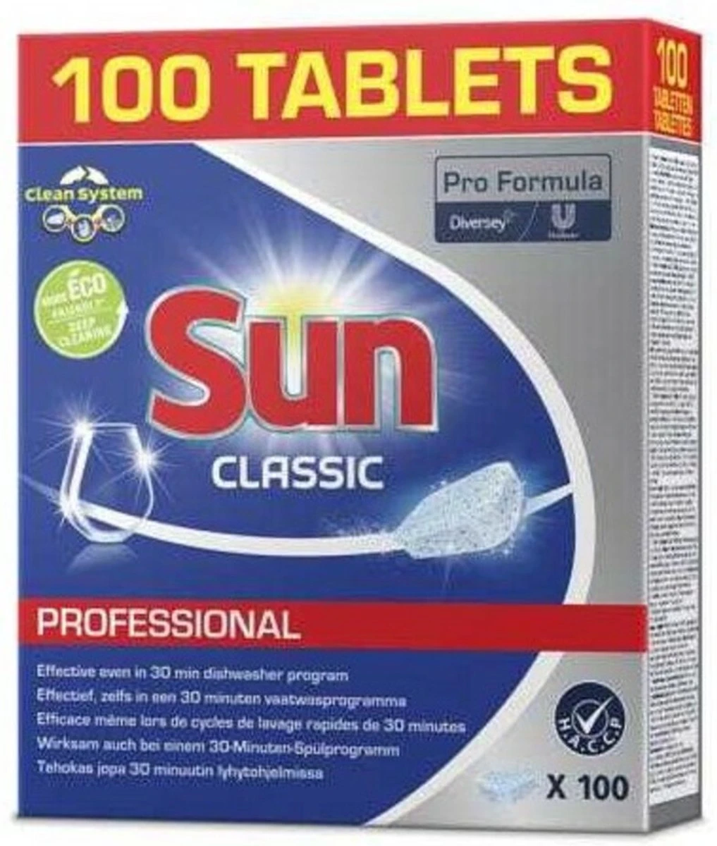 SUN® Sun Vaatwastabletten - Classic - 100 Stuks