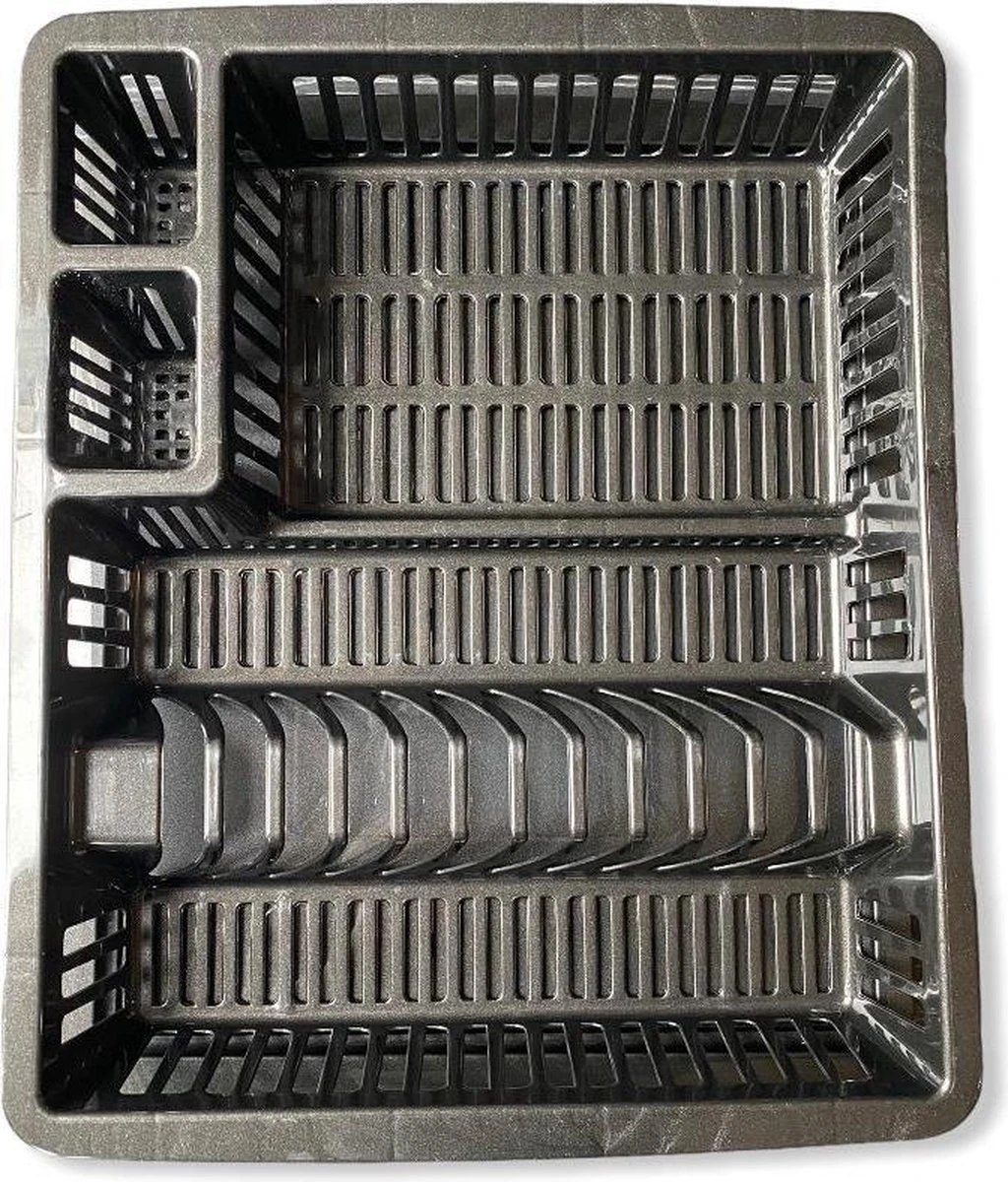 Afdruiprek Met Lekbak 2-delig + Gratis Schuurspons | Afdruiprek Voor Afwas | Afdruiprek | - Afbeelding 2