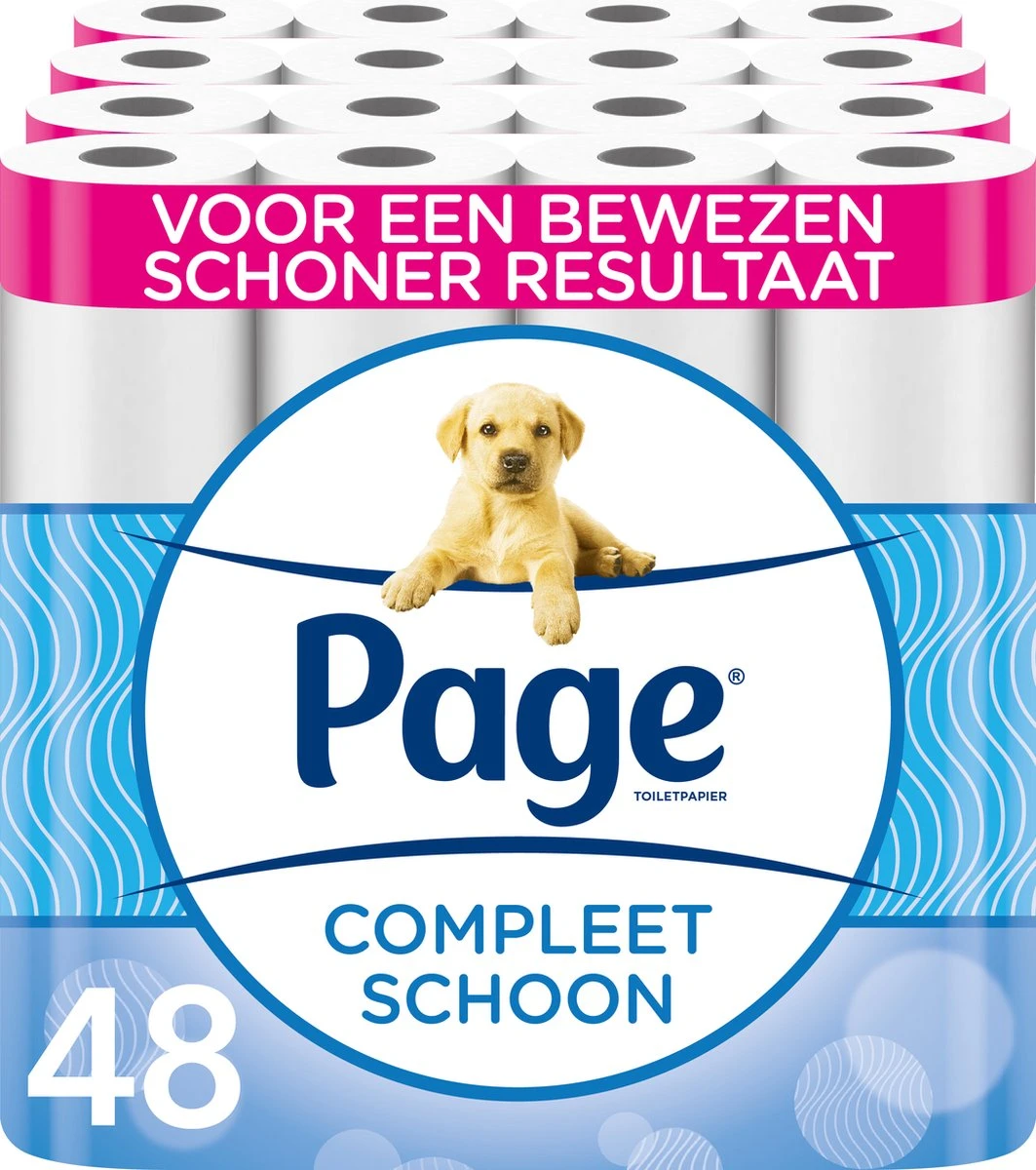 Page Toiletpapier - 48 Rollen - Compleet Schoon Wc Papier - Met Een Vleugje Katoen