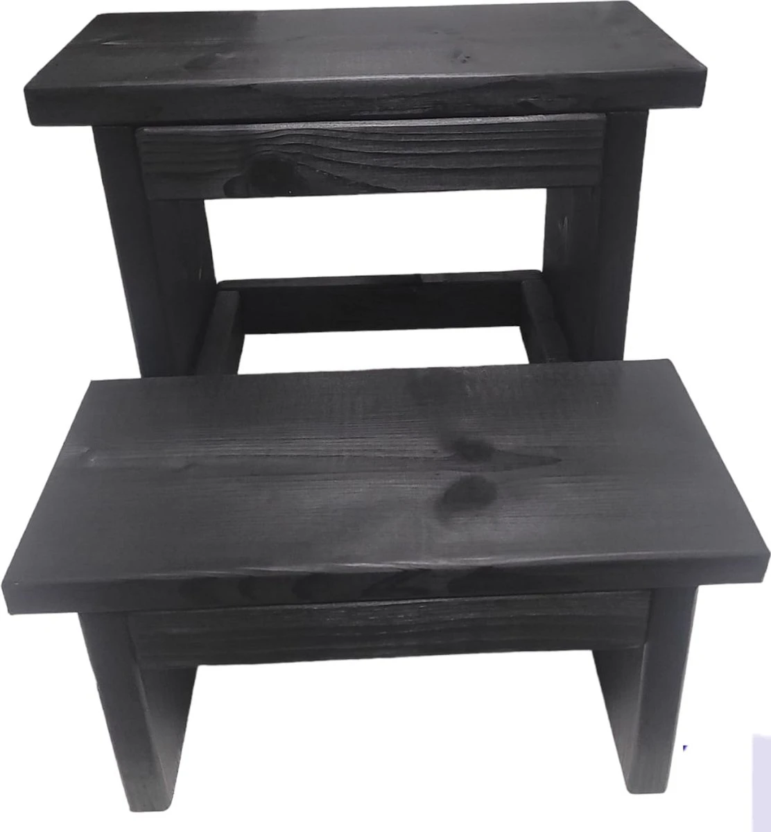 KEUKENTRAPJE-STEIGERHOUT-ZWART