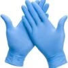 100x Nitril (Nitrile) Wegwerp Handschoenen - Blauw - Latex Vrij - Ongepoederd - Maat L
