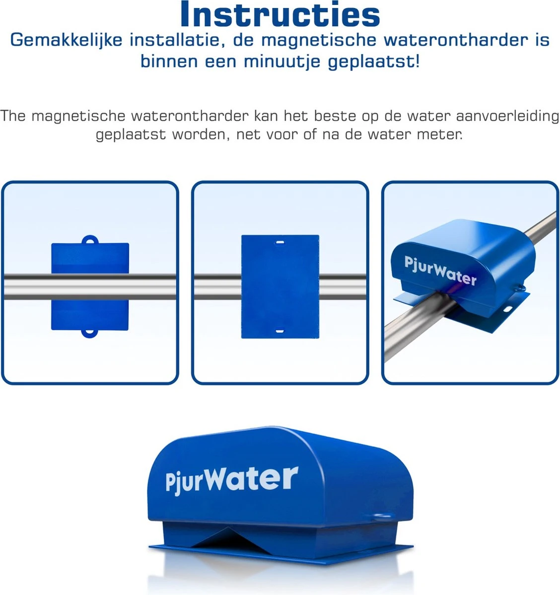 PjurWater Professionele Waterontharder Magnetisch Waterverzachter Magneet Waterontkalker Water Filter - Afbeelding 2
