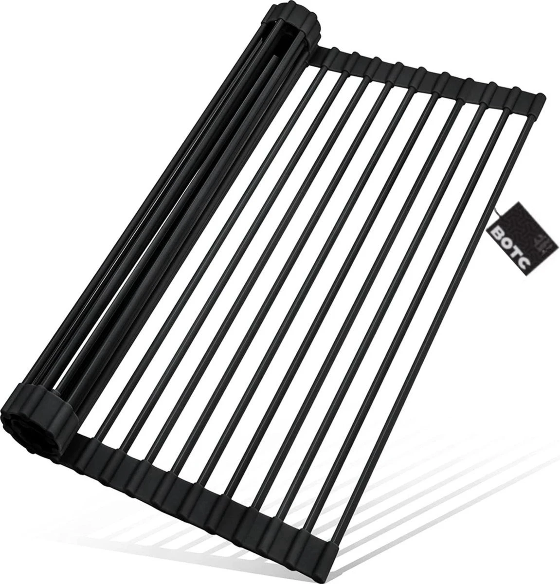 BOTC Afdruiprek - Verstelbaar - Afdruipmat Voor Afwas - Pannenonderzetter - Opvouwbaar