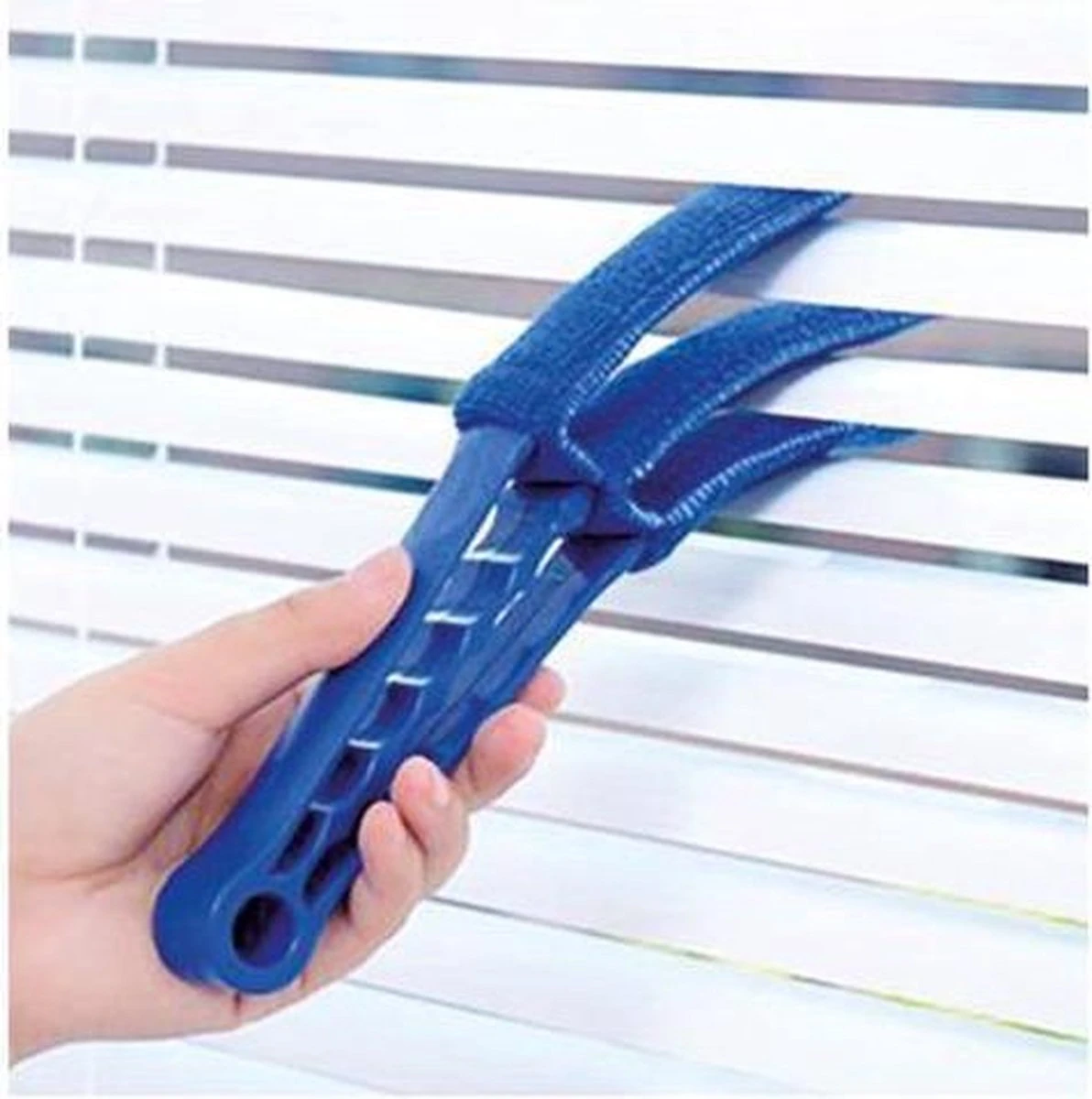 Jaloezie Reiniger + Extra Schoonmaakdoekje - Jaloezie Stoffer - Plumeau - Borstel - Lamellen Schoonmaak - Blauw - Afbeelding 2