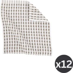 Vaatdoek OMAN 32X35cm - Set/12 - Taupe