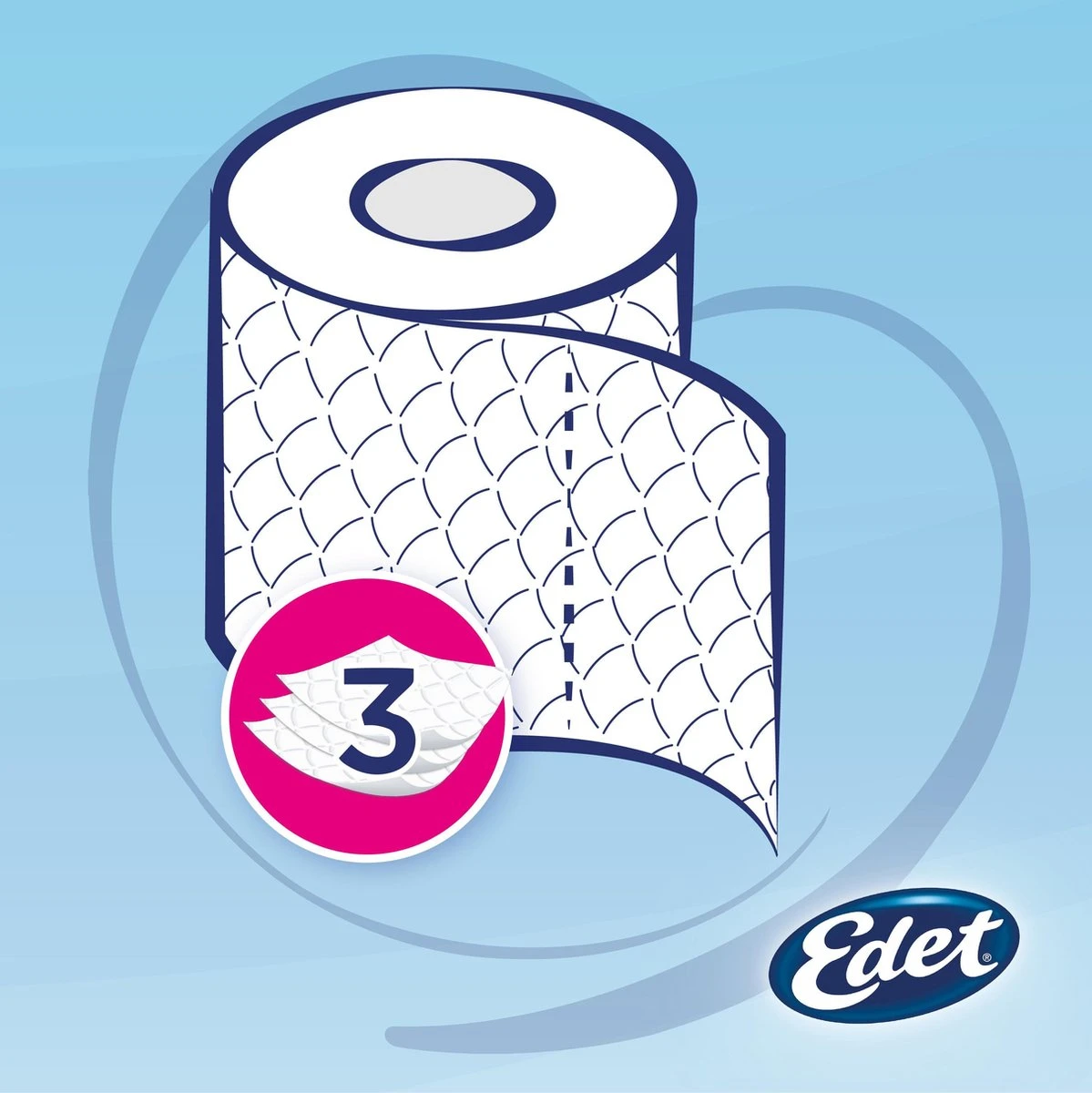 Edet Comfort Toiletpapier - 3-laags - 24 Rollen - Afbeelding 3