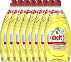 Dreft Platinum - Quickwash - Citroen - Vloeibaar Afwasmiddel - Voordeelverpakking 8 X 780 Ml