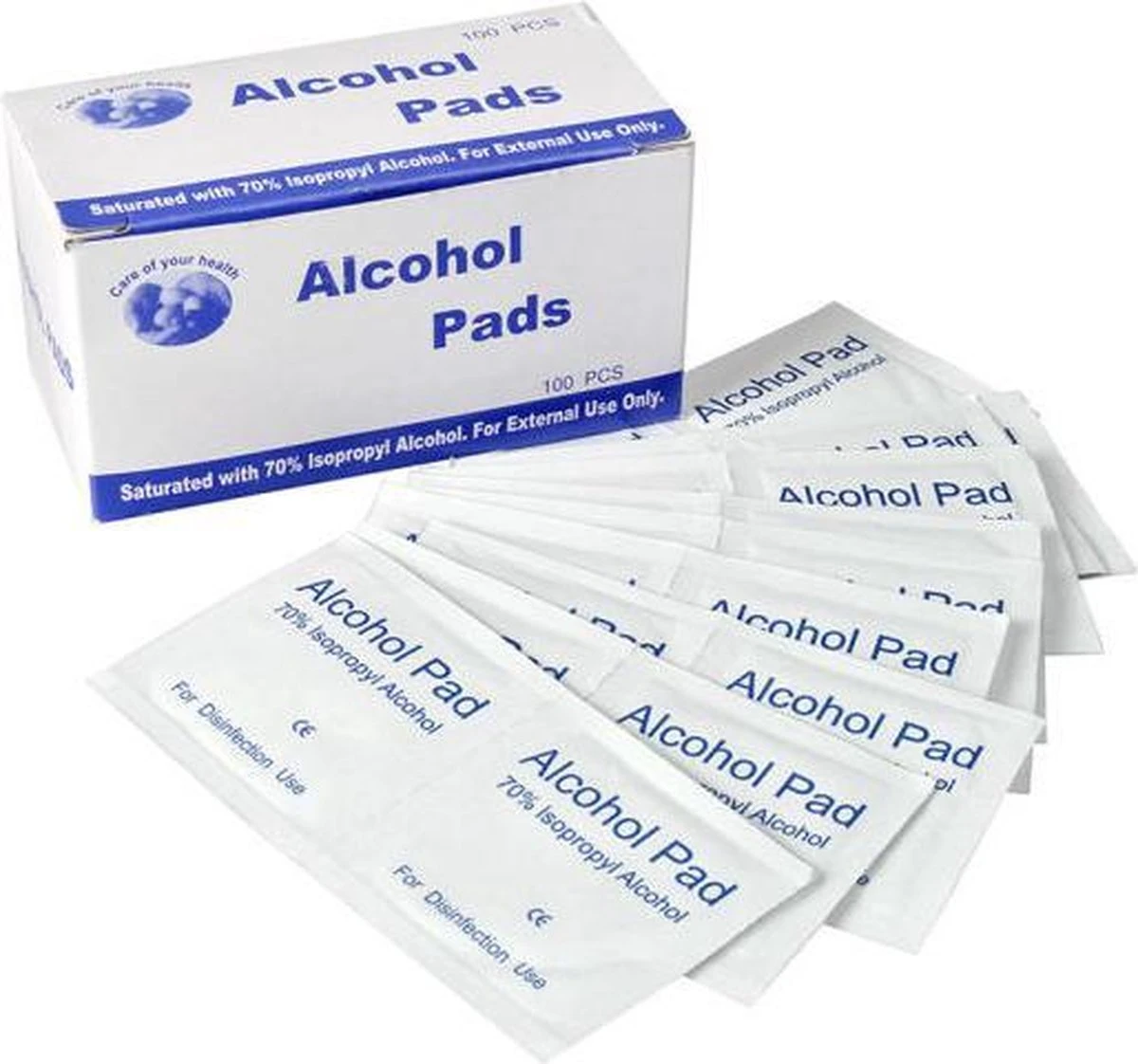 Merkloos Desinfectie Doekjes - 70% Isopropyl Alcohol - 200 Stuks - Afbeelding 4