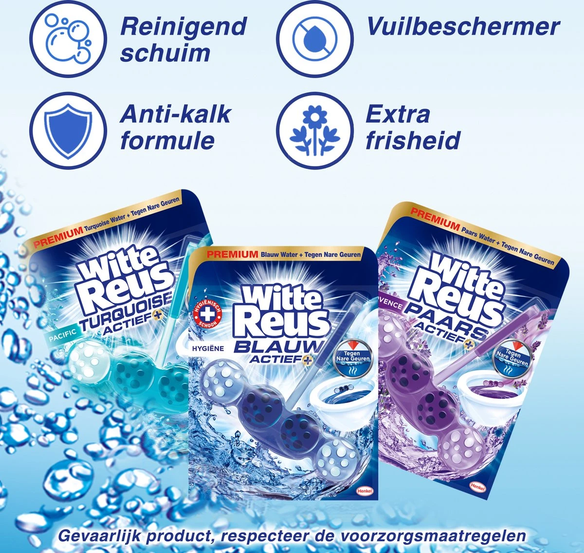 Witte Reus Turquoise Actief Toiletblok - Pacific - WC Blokjes Voordeelverpakking - 10 Stuks - Afbeelding 11
