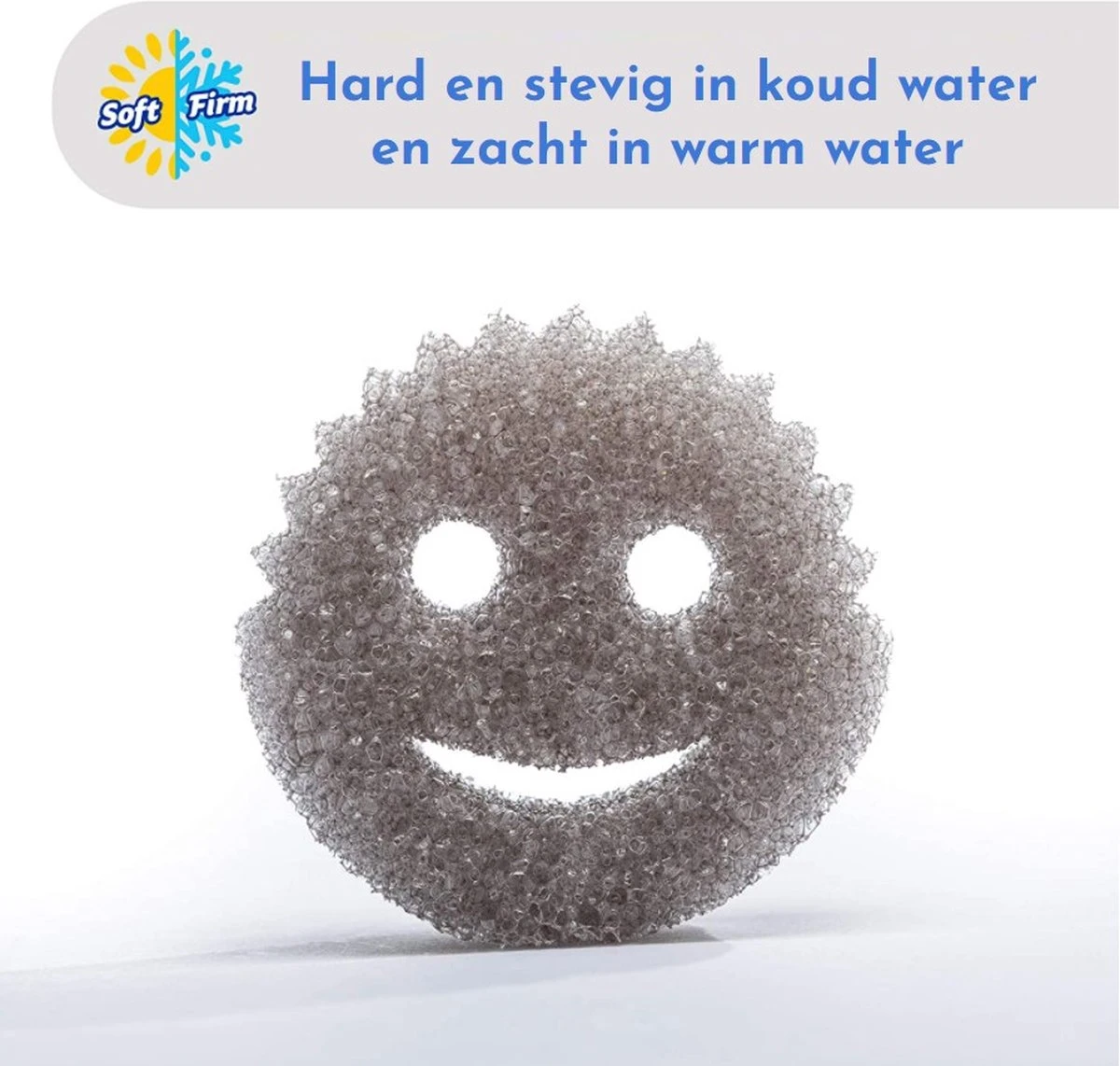 Scrub Daddy - Scrub Mommy Krijsvrije Spons Dubbelzijdig Grijs - Afbeelding 2