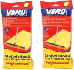 Vero Stofwisdoek 60x25 Cm Duopack - Geel