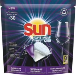 SUNĀ® Sun Optimum All-in 1 Regular Capsules - 30 Vaatwastabletten - Maandbox