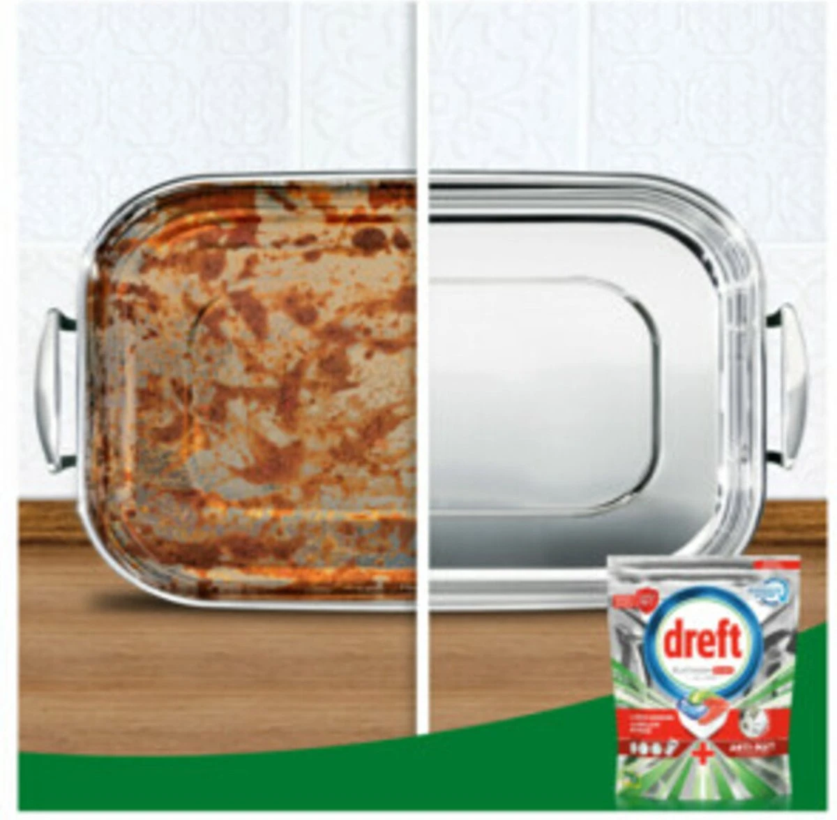 Dreft Platinum Plus All In One - Vaatwastabletten - Citroen - Voordeelverpakking 5 X 16 Stuks - Afbeelding 3