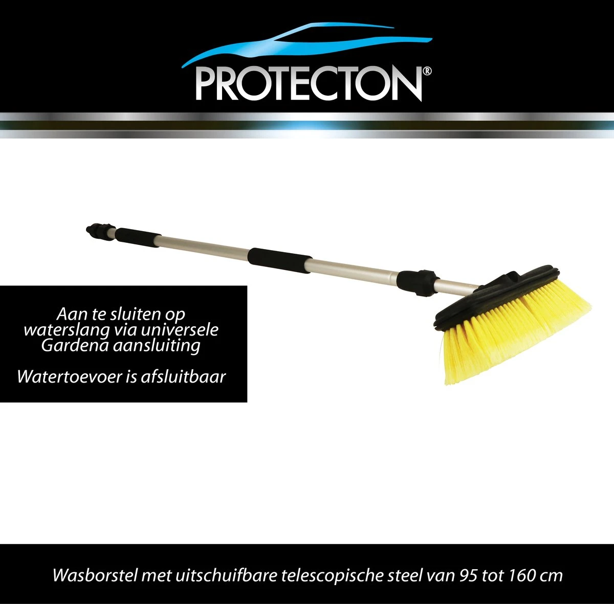 Protecton Wasborstel Met Telescopische Steel | Wasborstel Met Uitschuifbare Steel Auto - Afbeelding 6