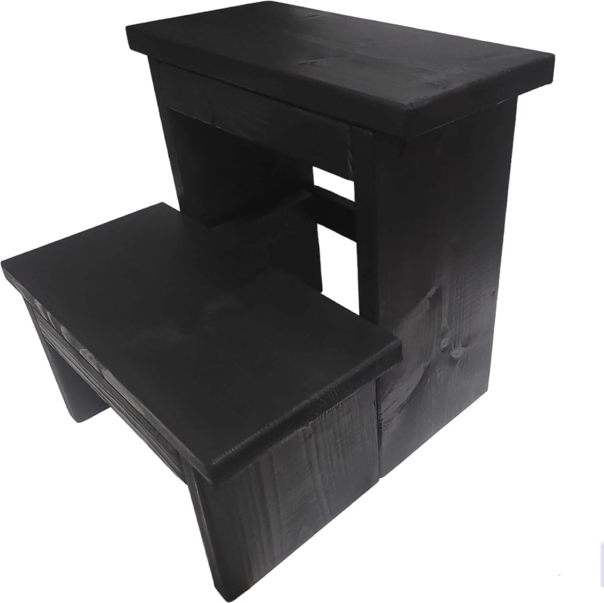 KEUKENTRAPJE-STEIGERHOUT-ZWART - Afbeelding 2