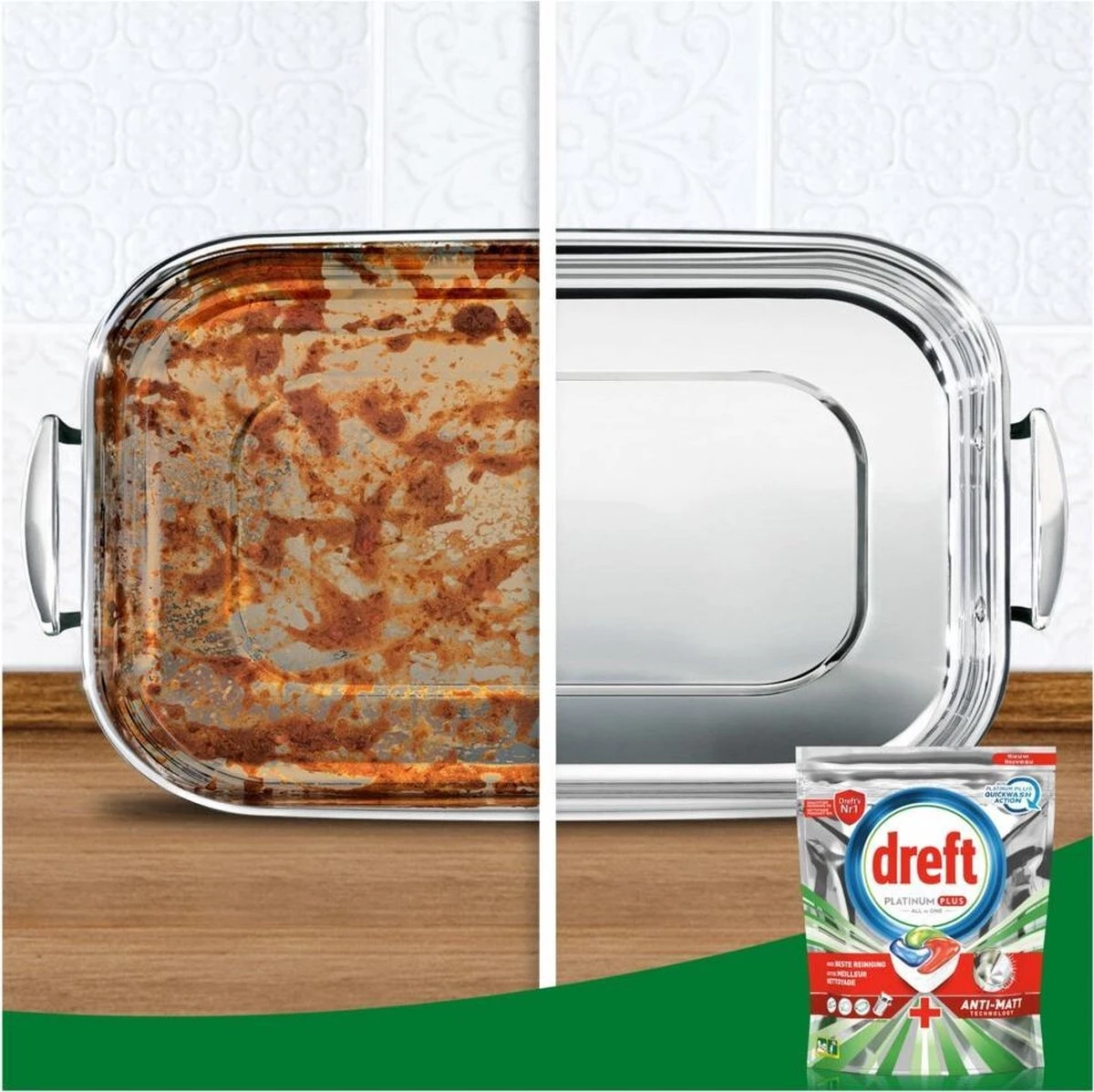 Dreft Platinum Plus All In One Lemon - 95 Stuks - Vaatwastabletten - Afbeelding 3