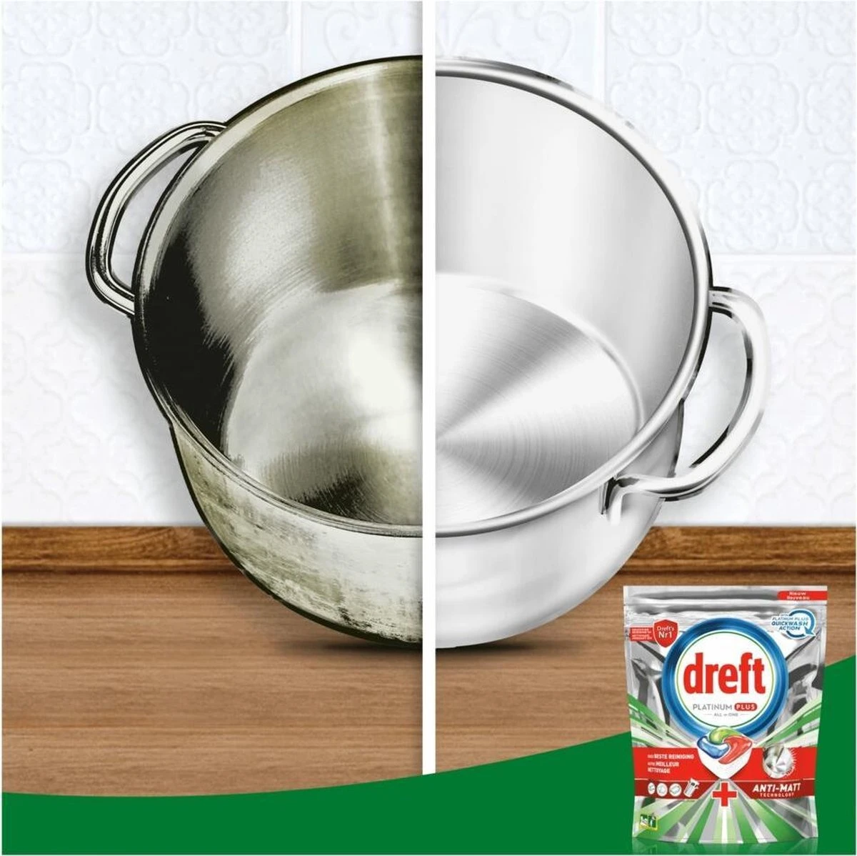 Dreft Platinum Plus All In One Lemon - 95 Stuks - Vaatwastabletten - Afbeelding 5