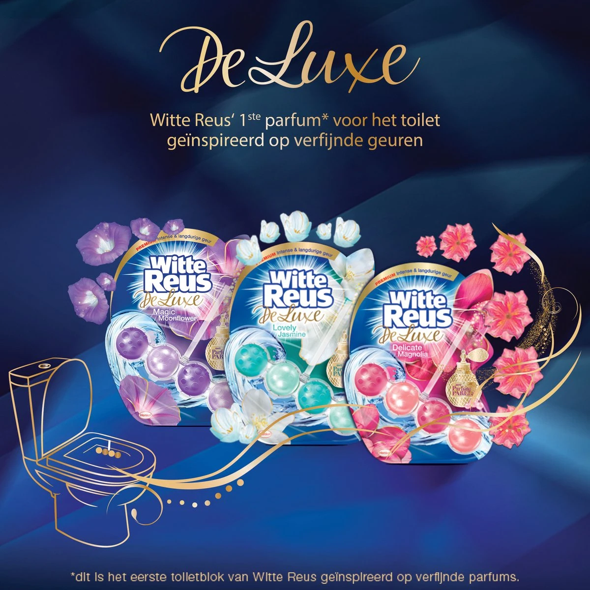 Witte Reus DeLuxe Toiletblok - Delicate Magnolia - WC Blokjes Voordeelverpakking - 10 Stuks - Afbeelding 7