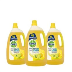 Dettol - Power & Fresh - Allesreiniger - Citrus - 3 X 4 Liter
