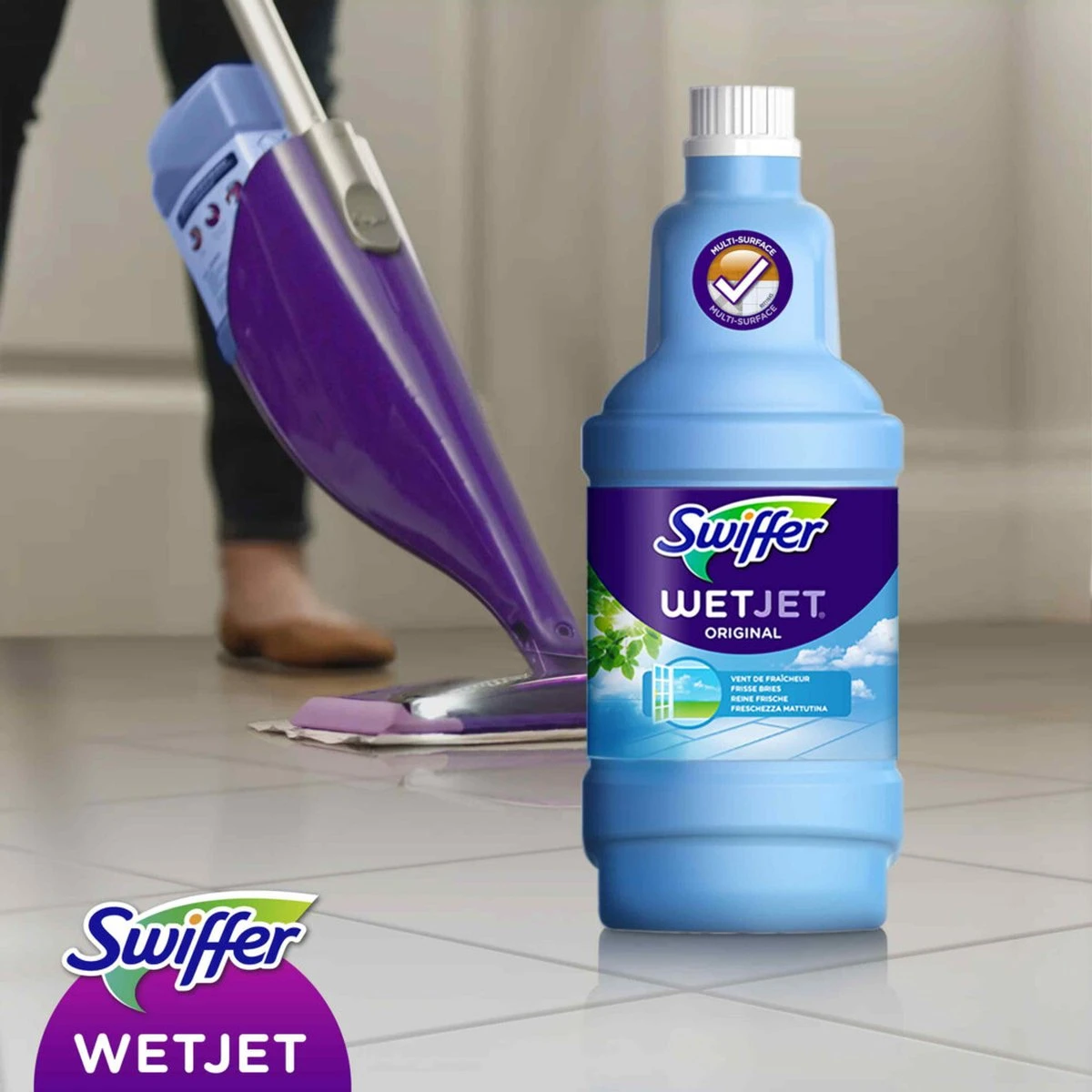 Swiffer WetJet Alles-In-Een Dweilsysteem Reinigingsmiddel - 1.25 Liter - Afbeelding 3