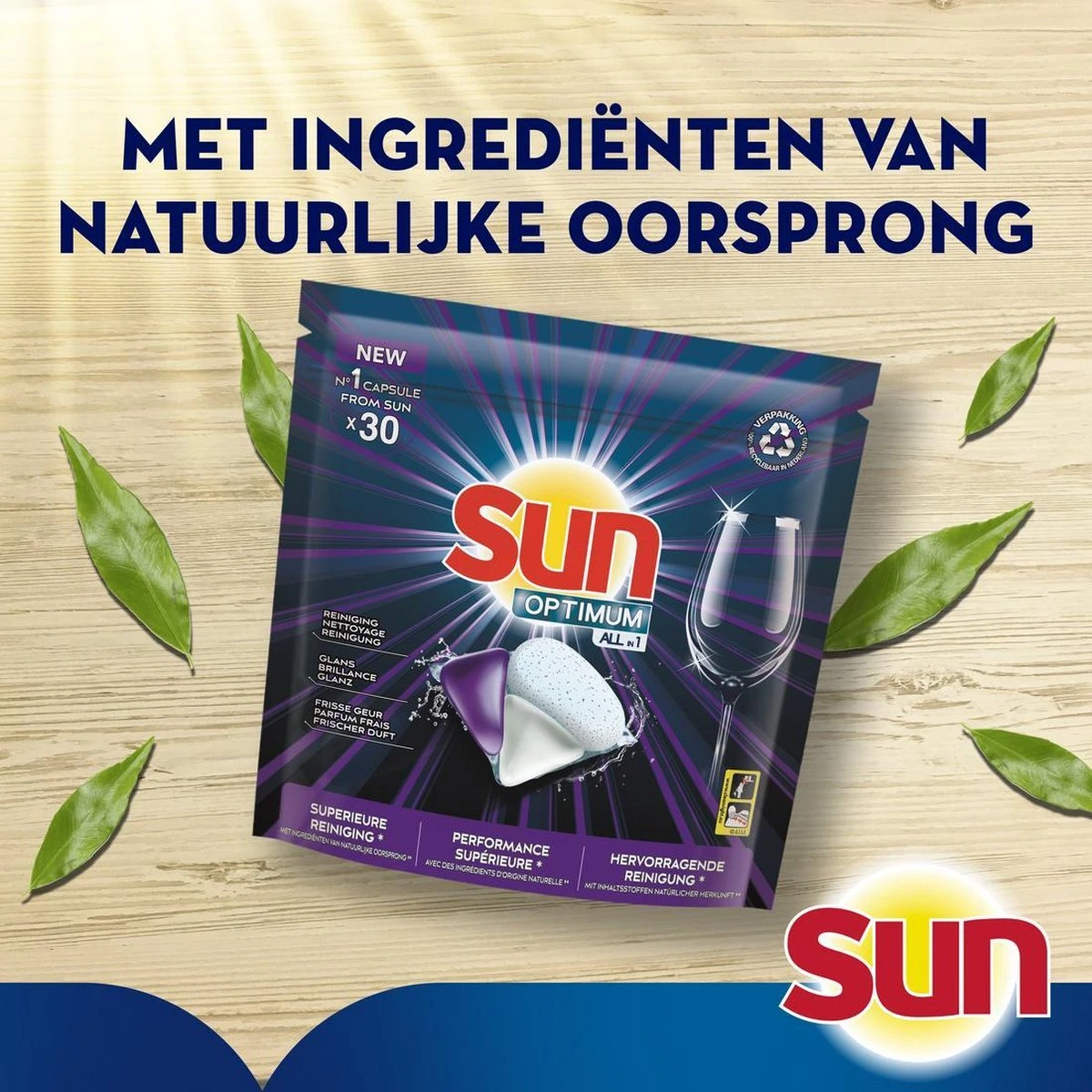 SUN® Sun Optimum All-in 1 Regular Capsules - 30 Vaatwastabletten - Maandbox - Afbeelding 7