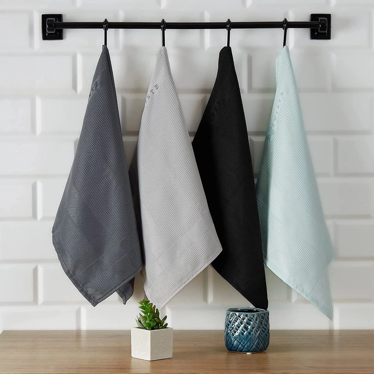 Tuiste Set Van 4, Grijs, Microvezel Microvezeldoeken, Permium Poetsdoeken, Stofdoeken, Nano Poetsdoeken, Micro Magic Magische Doeken, Multifunctionele Reinigingsdoeken, Set Van 4, 37 X 57 Cm - Afbeelding 3