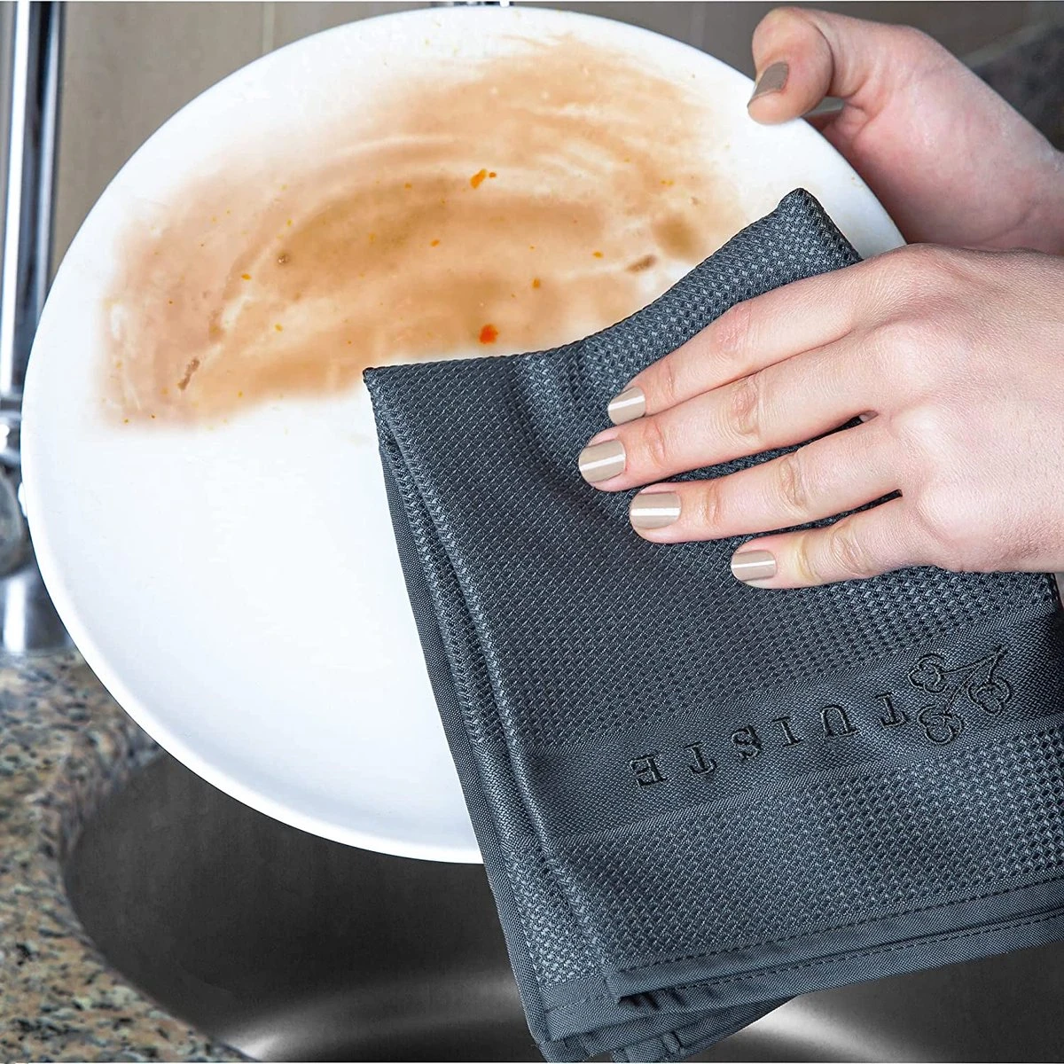 Tuiste Set Van 4, Grijs, Microvezel Microvezeldoeken, Permium Poetsdoeken, Stofdoeken, Nano Poetsdoeken, Micro Magic Magische Doeken, Multifunctionele Reinigingsdoeken, Set Van 4, 37 X 57 Cm - Afbeelding 8