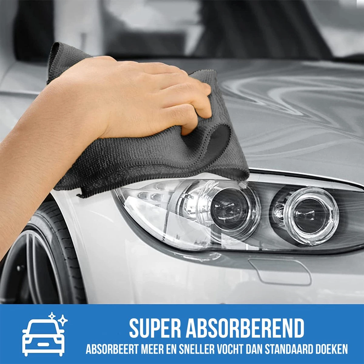 Strex Microvezeldoekjes - 12 Stuks 30 X 30 Cm - Wasbaar - Schoonmaakdoekjes - Schoonmaak / Auto - Afbeelding 6