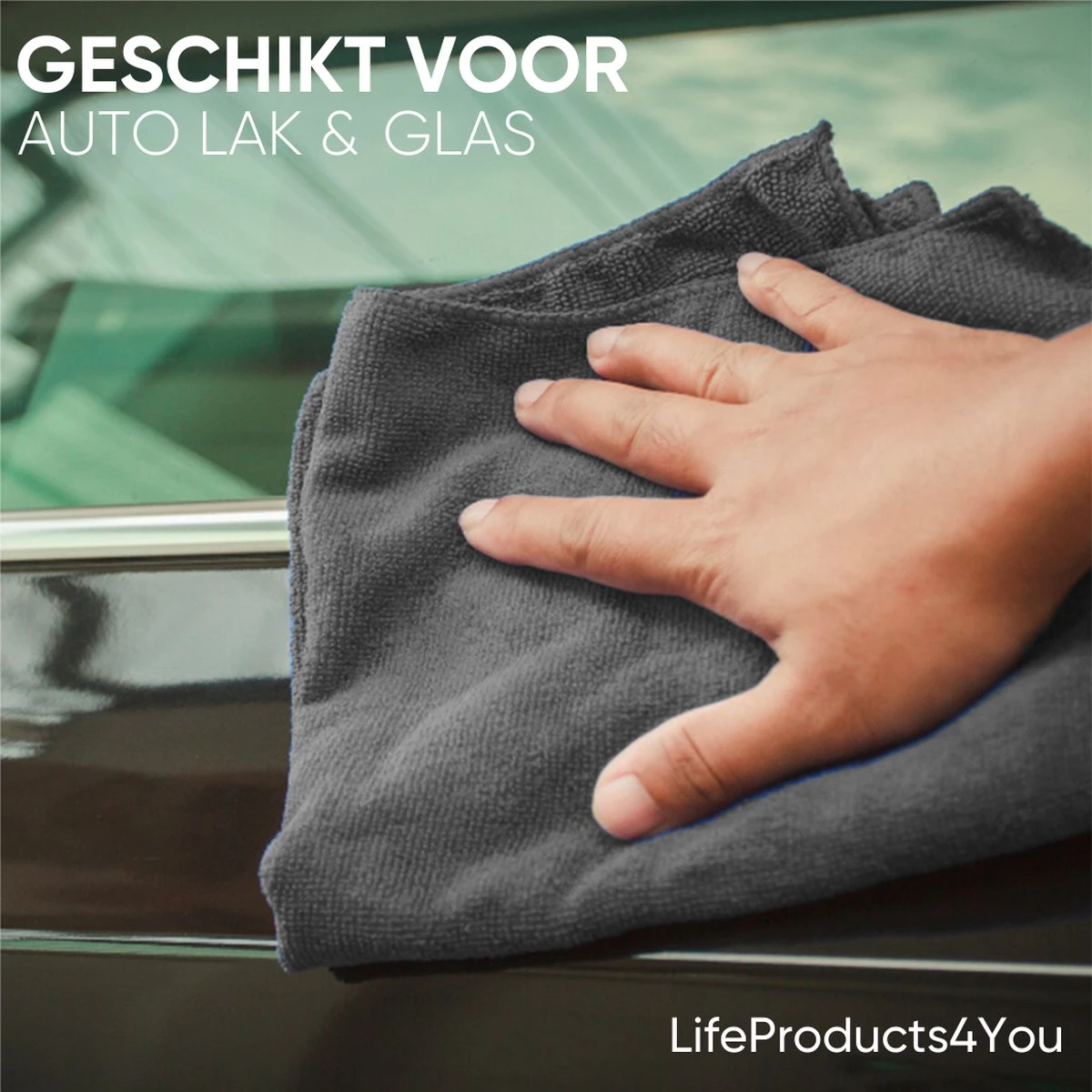 LifeProducts4You Microvezeldoekjes - Vaatdoek - Raamdoeken - Schoonmaakdoekjes - Raamdoeken Streepvrij - Microvezeldoeken - Reinigingsdoekjes - Spiegeldoeken - Autodroog Doek - Auto Schoonmaak Producten - 30 X 30 Cm - 7 Stuks - Afbeelding 7