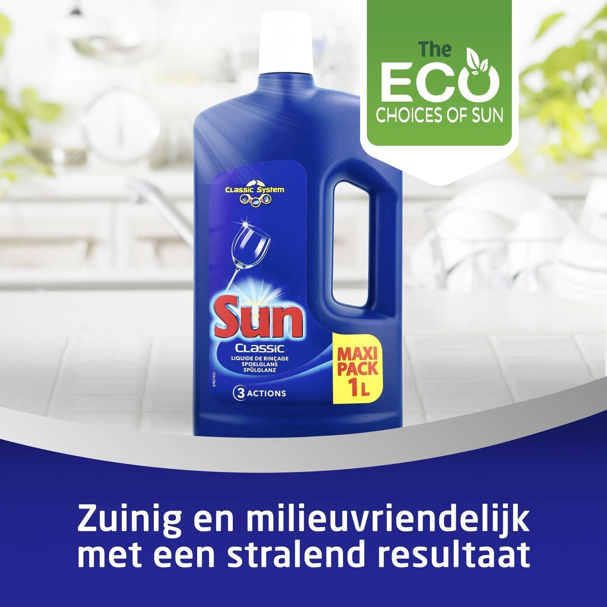 SUNĀ® Sun Vaatwas Spoelglans - 6 X 1 L - Voordeelverpakking - Afbeelding 6
