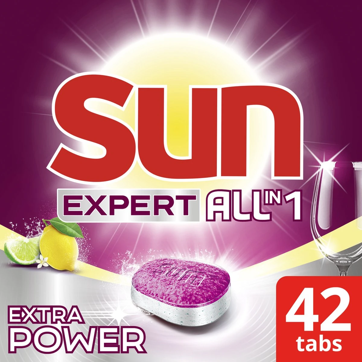 SUN® Sun Expert All-in 1 Extra Power Citroen Vaatwastabletten