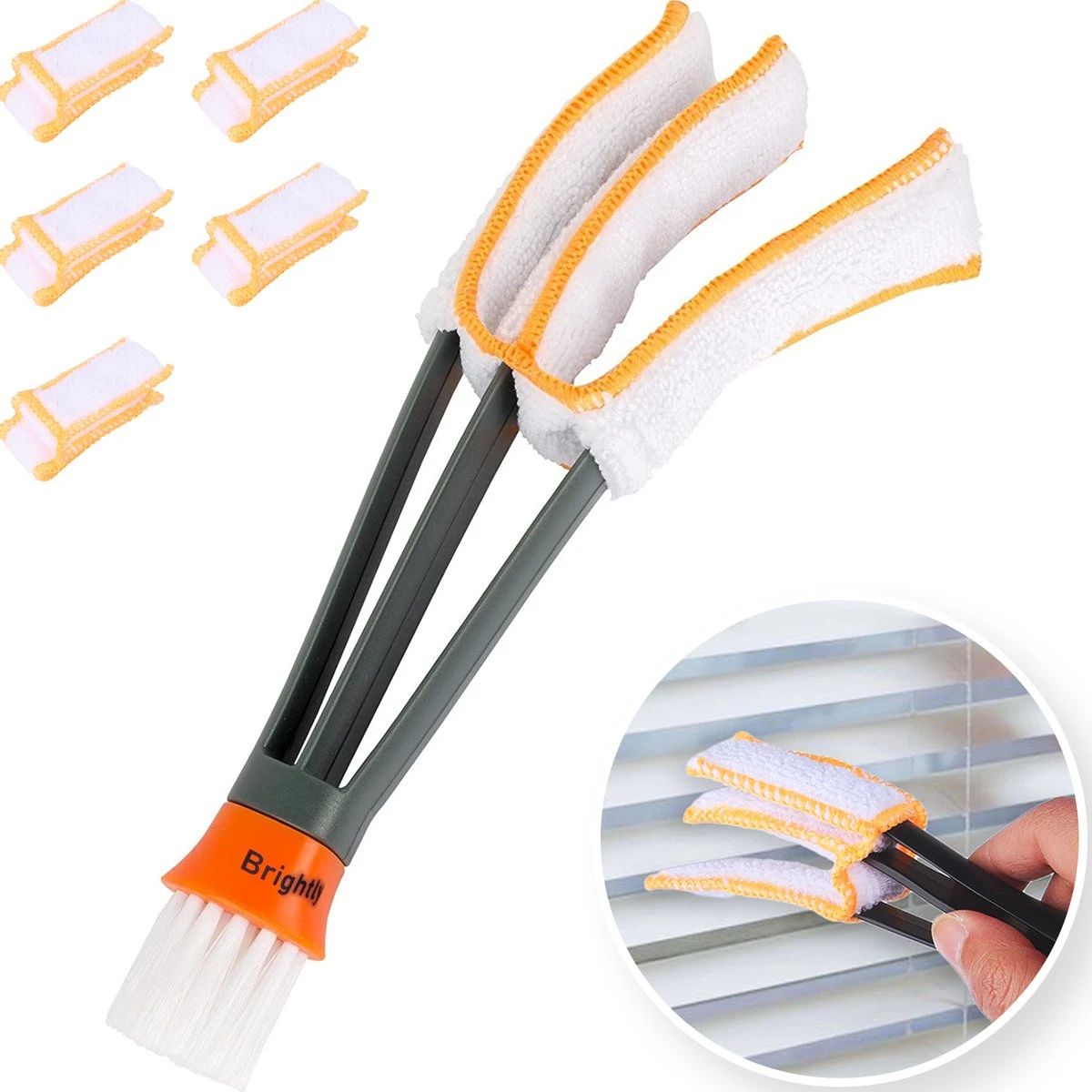 Merkloos Lamellen Reiniger - Stof Verwijderaar - Plumeau Jaloezie Stoffer | BRIGHTLY