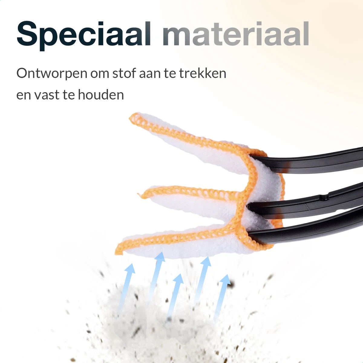 Merkloos Lamellen Reiniger - Stof Verwijderaar - Plumeau Jaloezie Stoffer | BRIGHTLY - Afbeelding 4