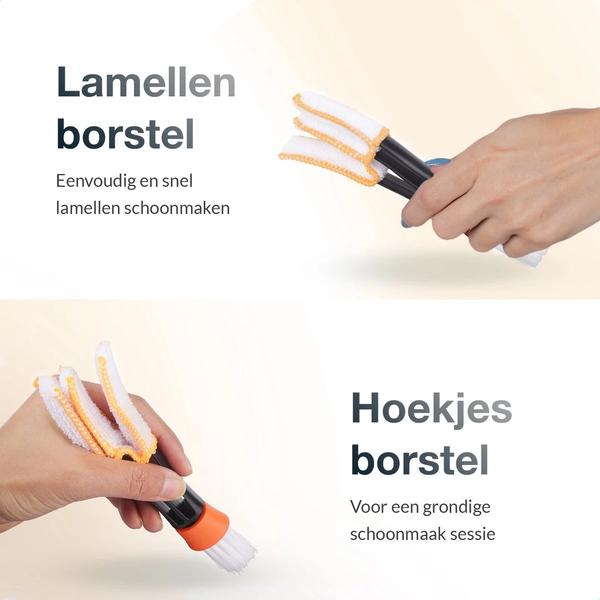 Merkloos Lamellen Reiniger - Stof Verwijderaar - Plumeau Jaloezie Stoffer | BRIGHTLY - Afbeelding 8