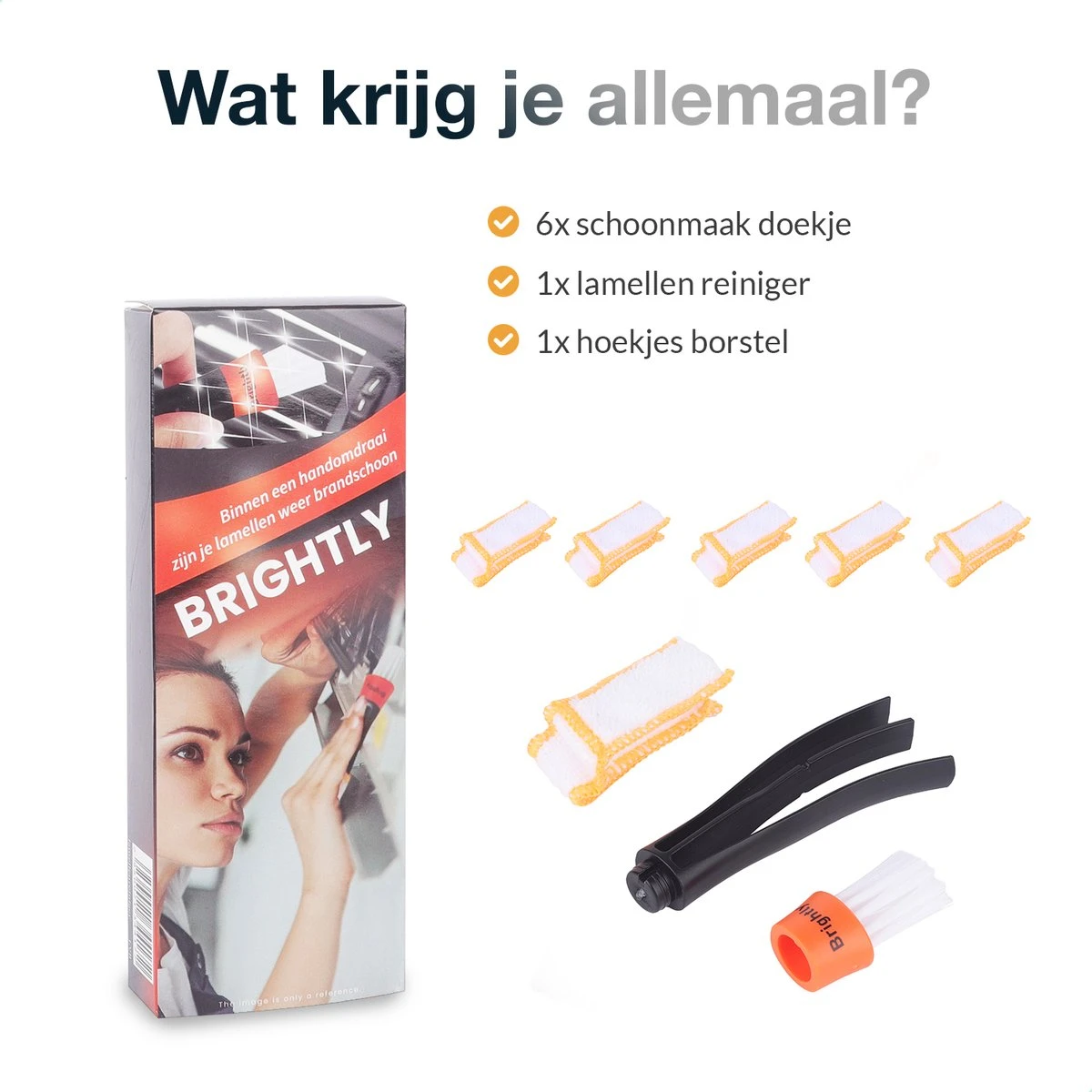 Merkloos Lamellen Reiniger - Stof Verwijderaar - Plumeau Jaloezie Stoffer | BRIGHTLY - Afbeelding 9