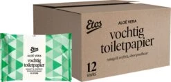 Etos Vochtig Toiletpapier – Aloë Vera – 480 Stuks (12 X 40) - Megabox