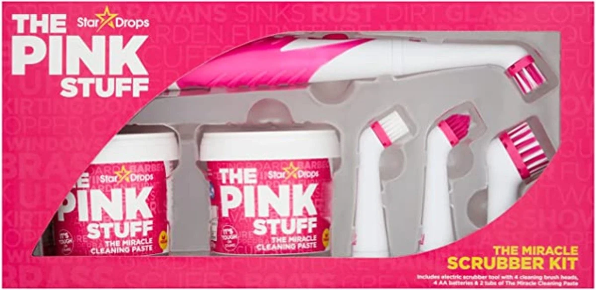The Pink Stuff The Miracle Schoonmaak Pasta Kit - De Ultieme Beginners Bundel Voor The Pink Stuff - Schoonmaak Set