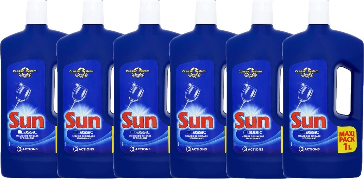 SUNĀ® Sun Vaatwas Spoelglans - 6 X 1 L - Voordeelverpakking - Afbeelding 9