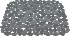 Merkloos Gootsteenmat - 40x30 Cm - Papillon Kiezels Grijs