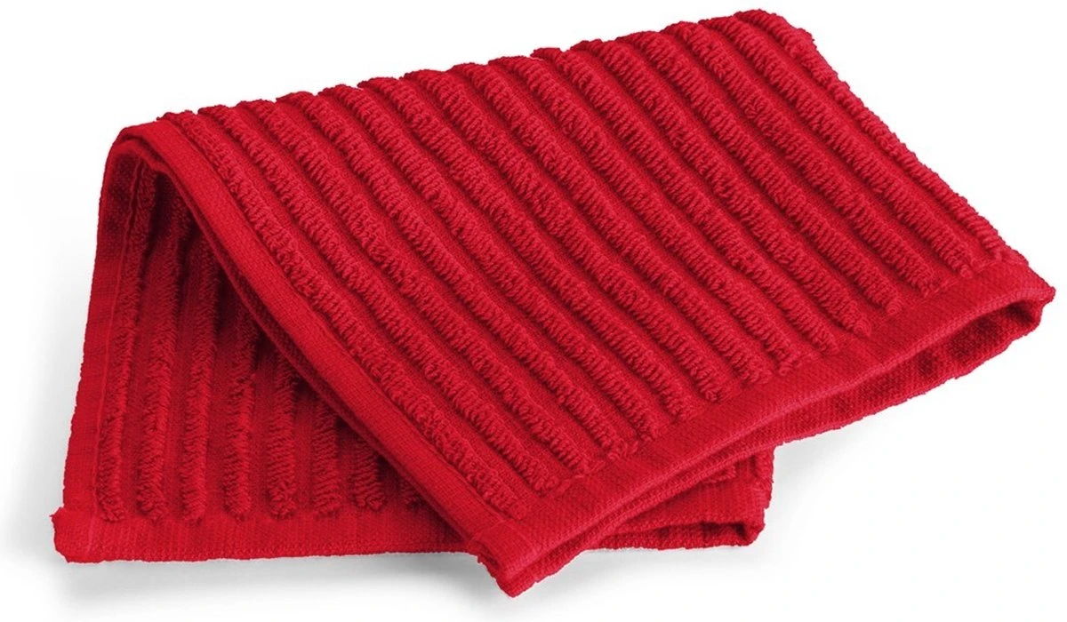 Byrklund Vaatdoek Katoen - Clean & Shiny - 6x 30x30 - Rood