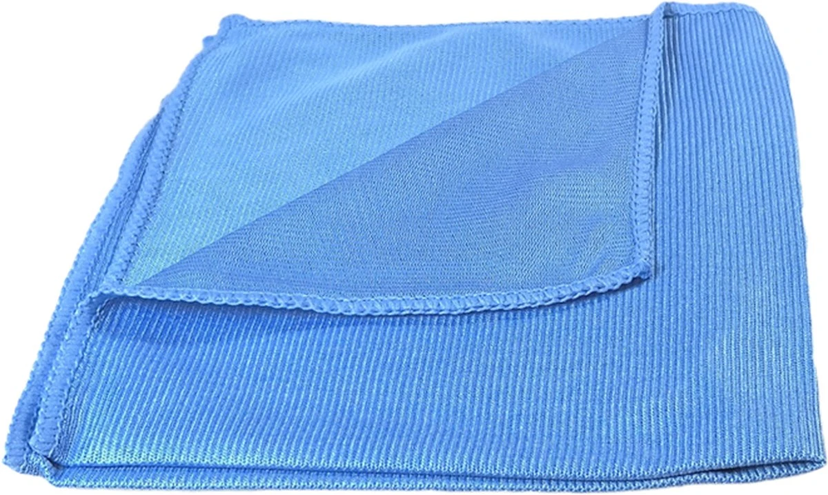 Professionele Microvezel Doek Voor Ramen 40x40 CM | Blauw | Doek Voor Ramen, Spiegels En Chroom | Exterior En Interior Clean | Auto Wassen | Reinigen Auto | Cleaning | Auto Wassen | Car Cleaning