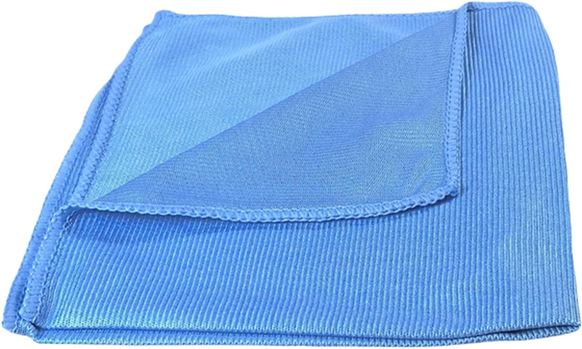 Professionele Microvezel Doek Voor Ramen 40x40 CM | Blauw | Doek Voor Ramen, Spiegels En Chroom | Exterior En Interior Clean | Auto Wassen | Reinigen Auto | Cleaning | Auto Wassen | Car Cleaning - Afbeelding 2