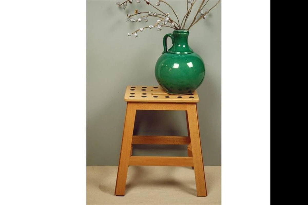 PUHLMANN - Inklapbare Kruk, JAMES, Hout, 41 Cm Hoog, Max 150 Kilo - Afbeelding 6