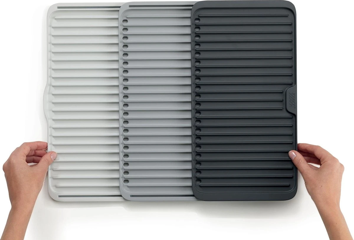 Joseph Joseph - Tier - Afdruipmat - Uitschuifbaar - Grijs - Afbeelding 4