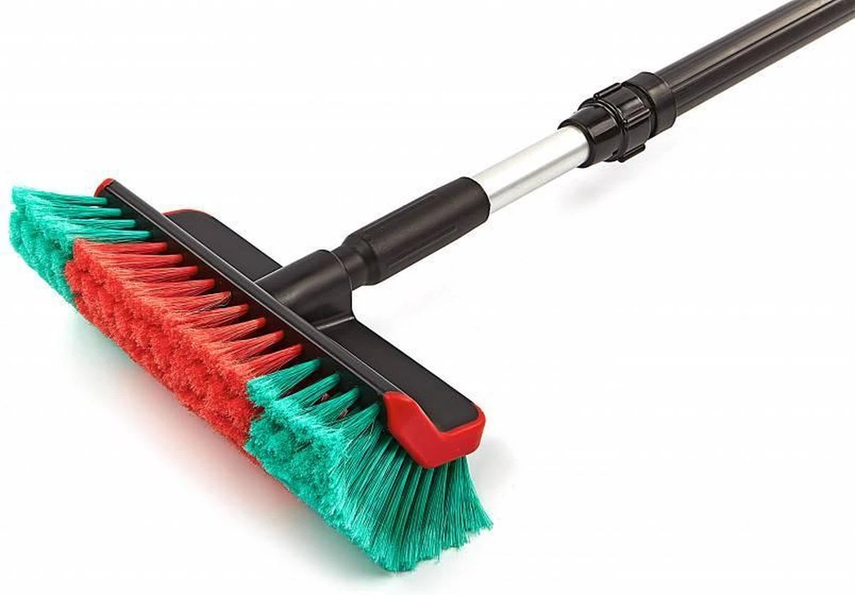 Vikan 524752 Hoekborstel Met Watertoevoer High/Low 280mm Zacht/Gespleten Haren - Afbeelding 4