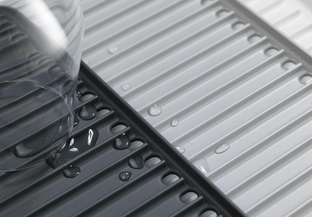 Joseph Joseph - Tier - Afdruipmat - Uitschuifbaar - Grijs - Afbeelding 2