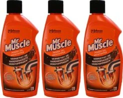 3x Mr. Muscle Power Gel Ontstopper 500 Ml