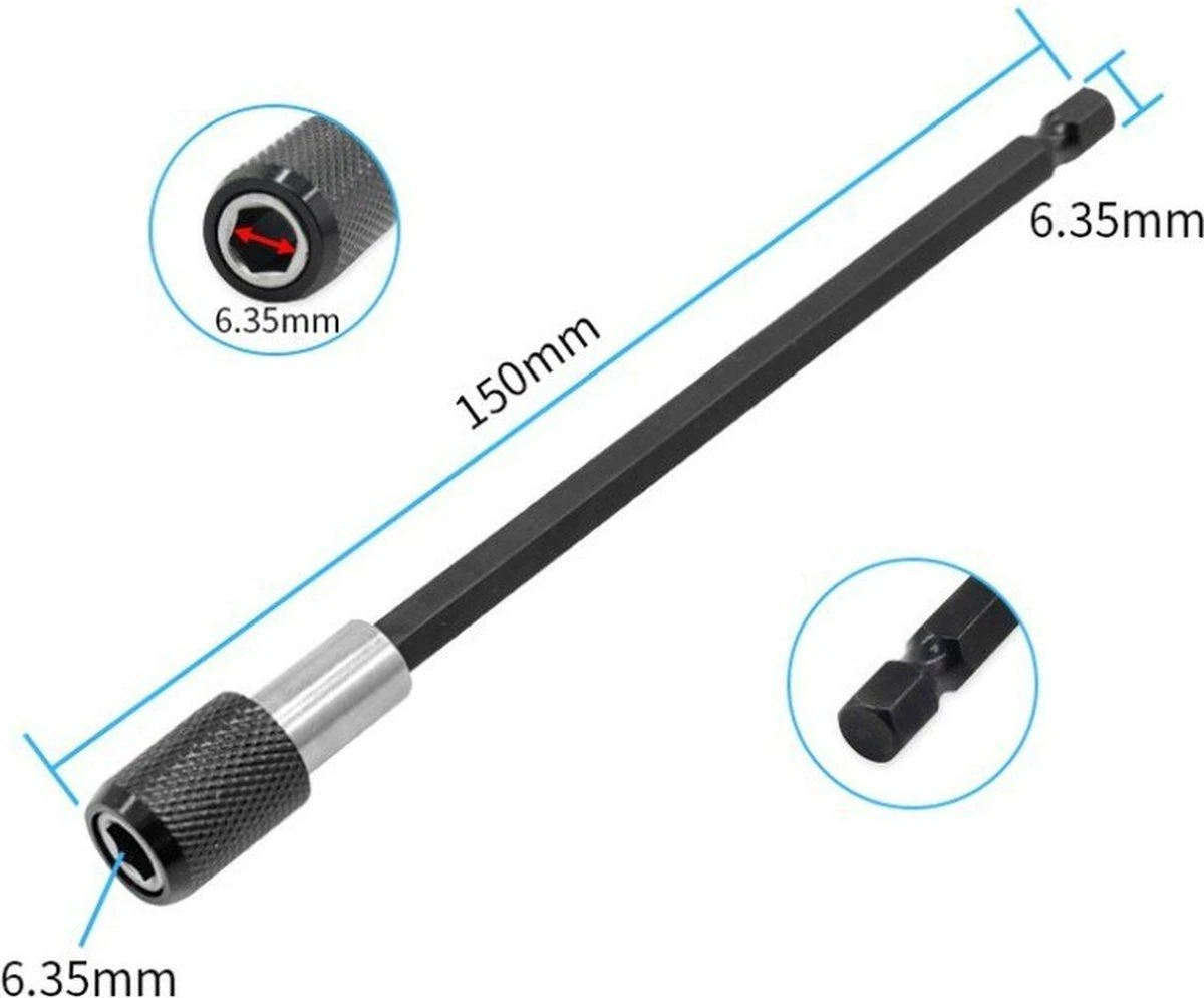 Borstelset Voor Boormachine - Met Verlengstuk - Borstelset Boormachine - Schrobborstel - Schuurborstel - Afbeelding 6