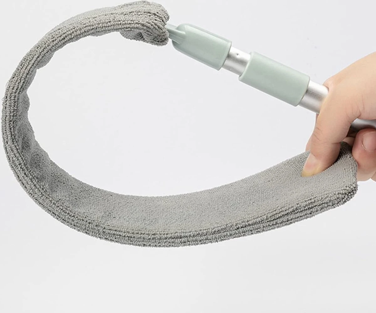 Verstelbare Stofdoek Voor Jaloezieën / Verstelbare Plumeau / Verstelbare Stofdoek / Reinigings Borstel Jaloezieën / Jaloerzieën Reiniger/ Intrekbare Stofborstel / Onder Kast Dweil / Intrekbare Verstelbare Plumeau / Stoffer / Schoonmaken Tips - Afbeelding 4