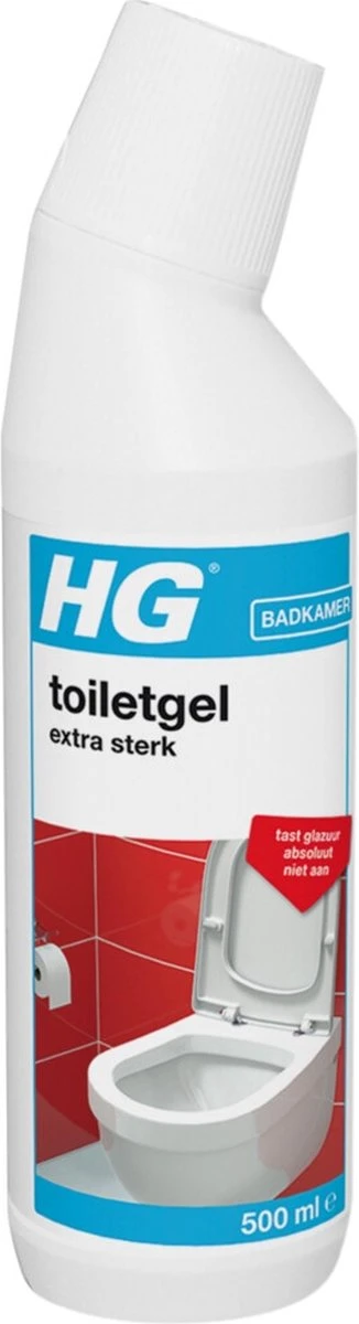 HG Toiletgel Extra Sterk - 500ml - Verwijdert De Hardnekkigste Aanslag - Tast Niet Glazuur, Roestvrijstaal En Chroom Niet Aan - Biologisch Afbreekbaar - Afbeelding 3